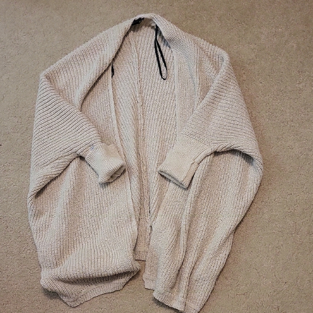 Forever 21 Cream Cardigan